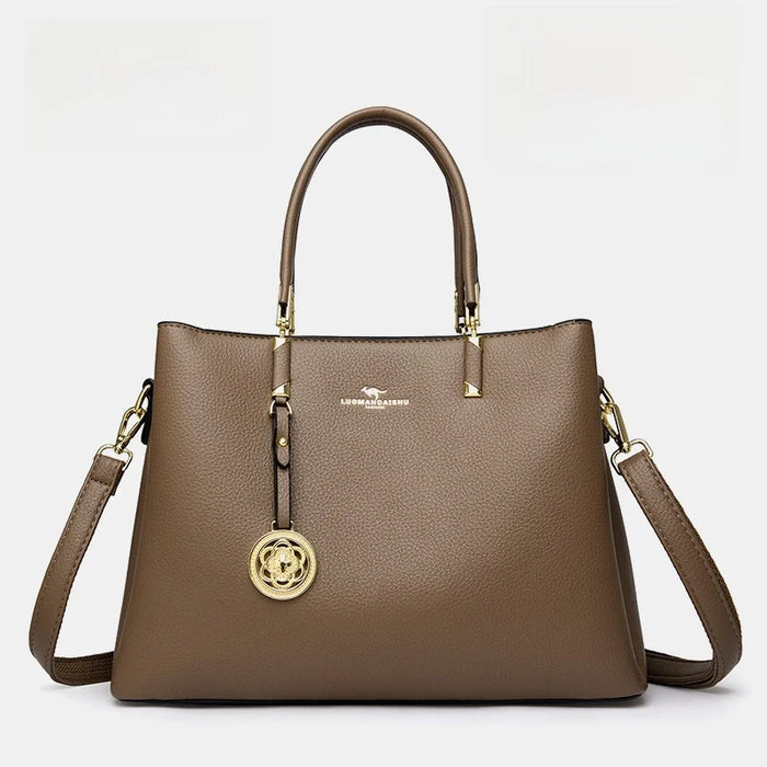 Elegant Commuter Tote Bag – Spacious Unisex Handbag with Detachable Strap - Samanta Factory