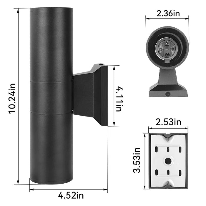 Modern LED Wall Lamp – Double Head Waterproof E27 Indoor Outdoor Lighting SF