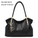 Genuine Leather Shoulder Bag – Elegant Casual Tote with Beading & Sequins for Women - Samanta Factory