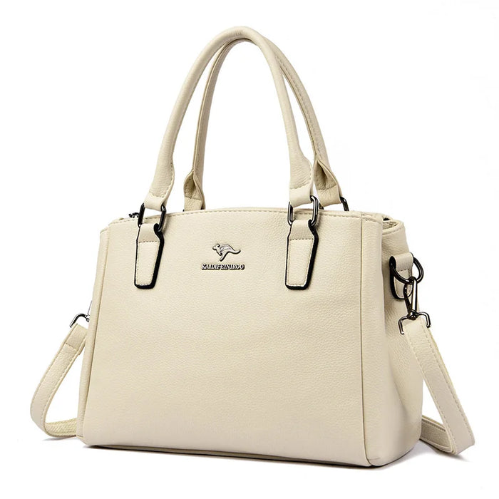 Women’s Vintage Tote Shoulder Bag – Large Capacity Crossbody - Samanta Factory