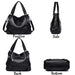 Genuine Leather Tote Bag – Vintage Unisex Handbag with Large Capacity - Samanta Factory