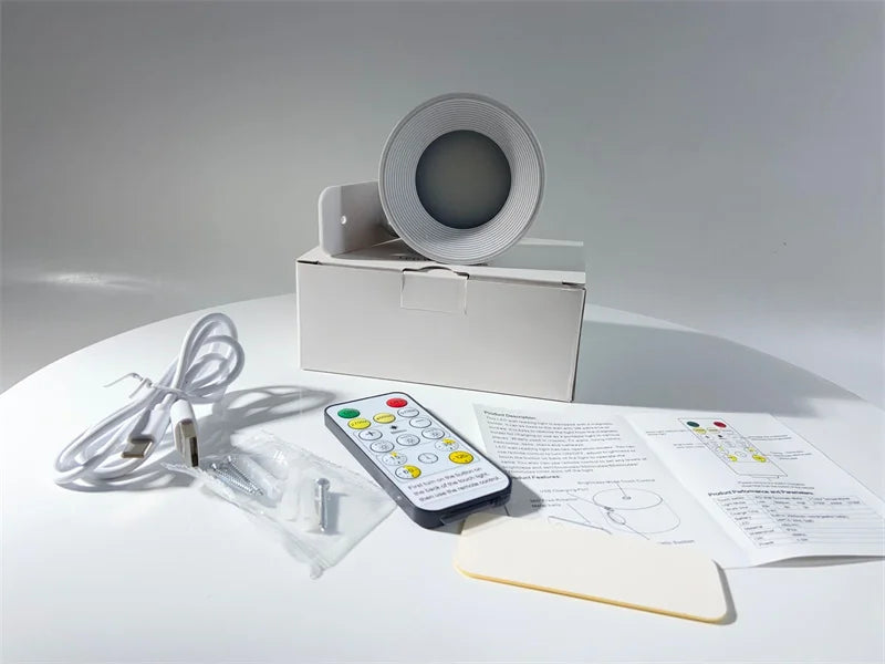 Rechargeable LED Wall Light – Touch Control with 3 Colour Modes & Adjustable 360° Rotation