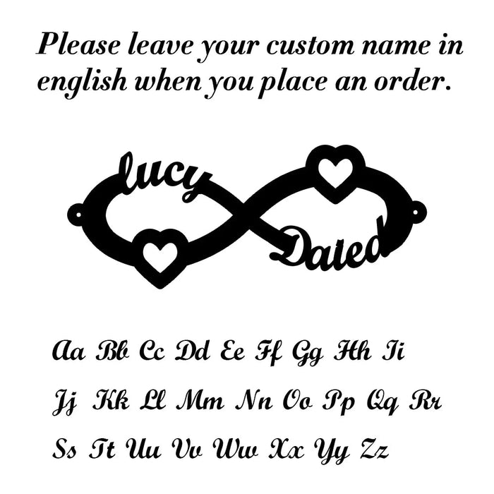 Custom Name Bracelet – Elegant Letter Charm Bracelet SF
