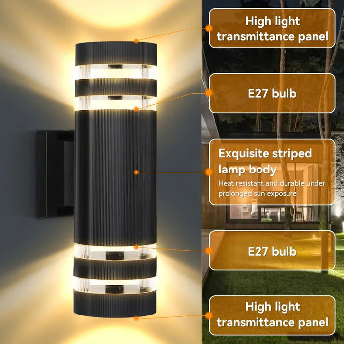 Outdoor LED Wall Light E27 Up Down – Waterproof IP65 Exterior Wall Sconce Lamp SF