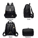 Women’s Leather Backpack – Fashionable White Shoulder Bag for Travel & School - Samanta Factory