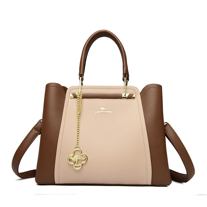Designer Inspired PU Leather Shoulder Bag – Luxury Casual Tote for Women - Samanta Factory