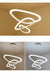 Art Deco Pendant Light – White Acrylic & Iron Chandelier with Remote Control - Samanta Factory