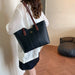 Luxurious Women’s Leather Shoulder Bag – Stylish Microfiber Synthetic Leather Casual Tote - Samanta Factory