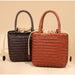 Hand-Woven Tote Bag – French Style Basket Shoulder Bag SF