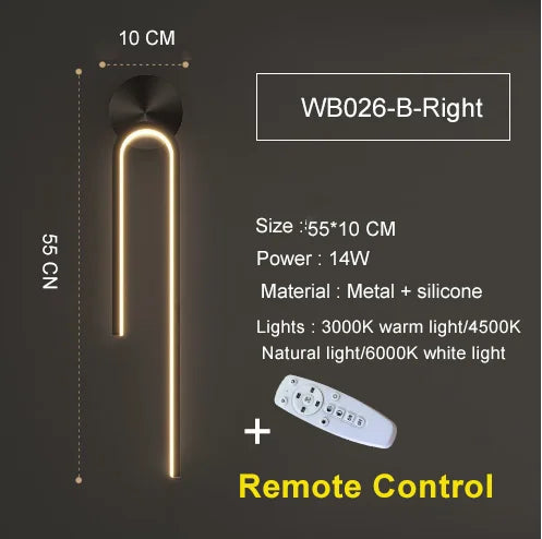 LED Wall Light – Modern Indoor Wall Sconce with 3-Colour Temperature for Bedroom & Hallway SF