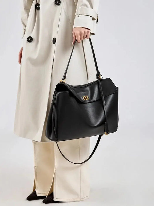 Leather Satchel Bag - Soft Casual Carry SF