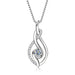 Moissanite Pendant Necklace – D Color VVS1 Twisted Design SF