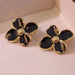 Stud Earrings – Vintage Petal Design in Stainless Steel SF