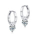 Moissanite Hoop Earrings – 1.0CT VVS1 D-E Color Sterling Silver SF