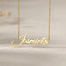 Custom Name Necklace – 18K Gold Plated Personalized Heart Pendant for Women SF