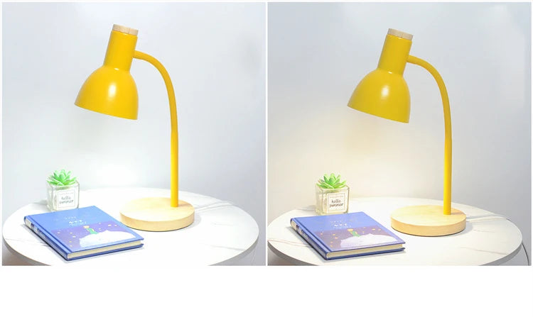 Wooden Desk Lamp – Elegant Design with E27 Socket for Soft, Eye-Friendly Lighting - Samanta Factory