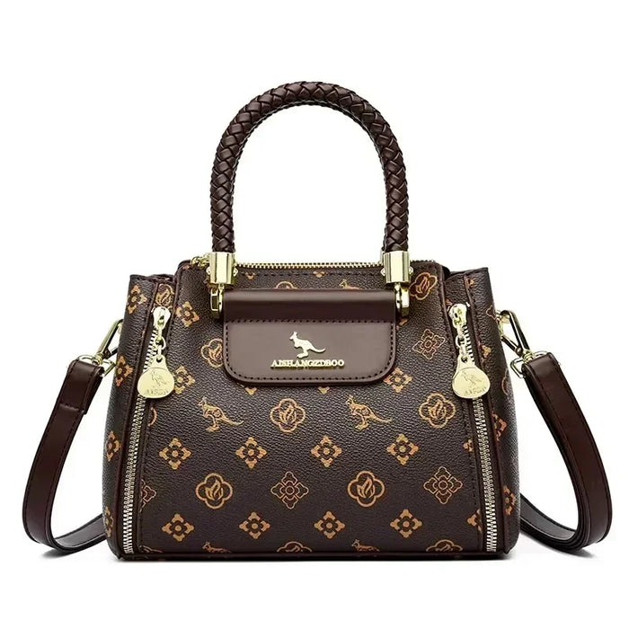 High-Quality PU Leather Handbag for Women – Animal Print Casual Tote, Versatile Fashion Bag - Samanta Factory