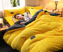 3-Piece Winter Velvet Duvet Cover Set – Soft Warm Fleece with Pillowcases, Twin to King Size" - Samanta Factory