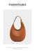 Half-Moon Shoulder Bag – Soft Versatile Leather Handbag for Women - Samanta Factory