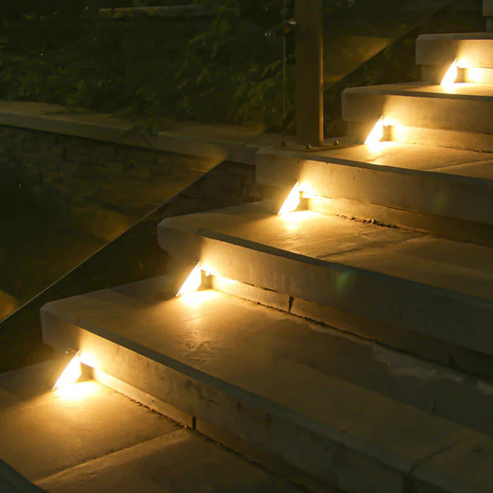 Solar LED Step Lights – Waterproof Outdoor Pathway Lighting SF