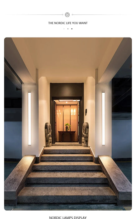 Outdoor Wall Lamp – Waterproof LED Strip Light for Garden & Balcony - Samanta Factory