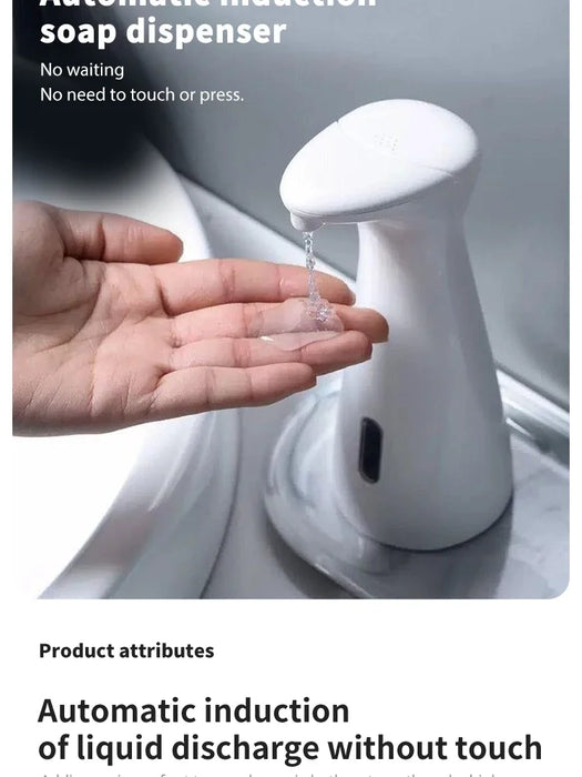 Automatic Soap Dispenser – Touchless Sensor with 0.2s Fast Dispense & Waterproof Non-Slip Base
