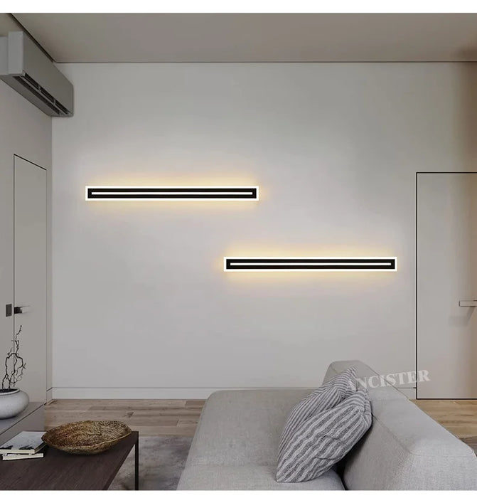 Outdoor LED Wall Light – Waterproof IP65 Long Strip Sconce for Porch & Courtyard