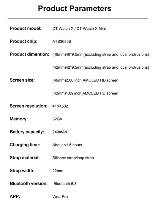 Smartwatch DT Watch 10 – 100+ Sports Modes & Waterproof Design SF