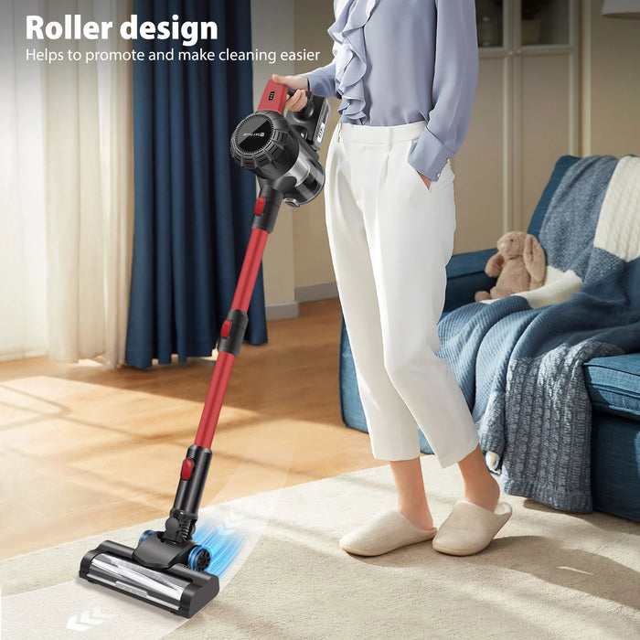 Cordless Vacuum Cleaner – 6-in-1 Stick Vacuum with 15kPa Suction & LED Searchlight