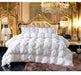 Goose Down Quilted Comforter – 100% Cotton All-Season Duvet, Breathable & Lightweight - Samanta Factory