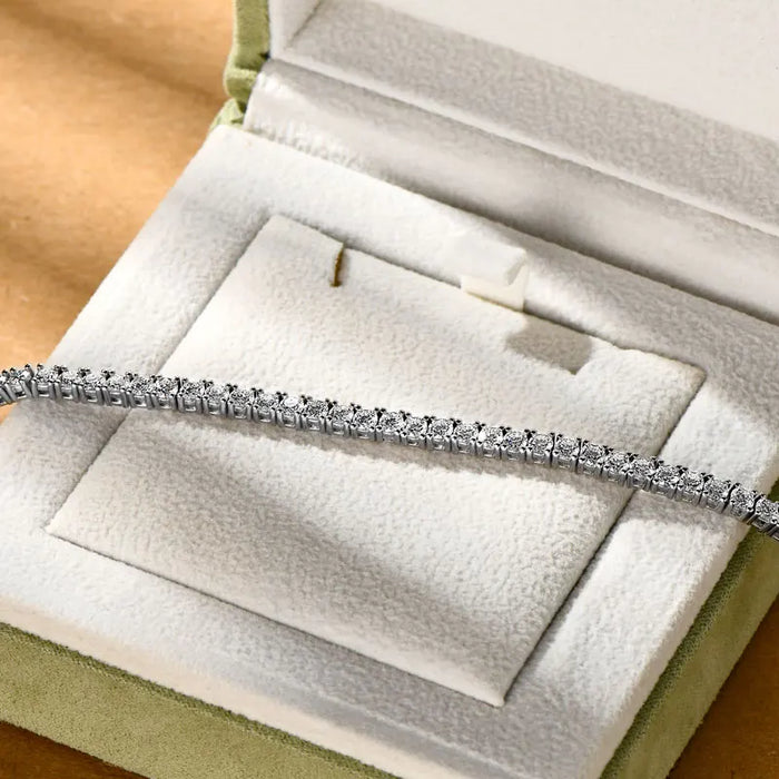 Luxury D Color Round Cut Bracelet for Men & Women - Samanta Factory