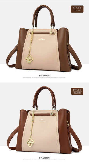 Designer Inspired PU Leather Shoulder Bag – Luxury Casual Tote for Women - Samanta Factory