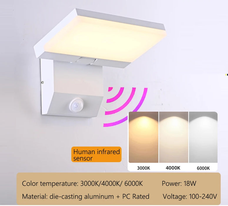 Modern LED Wall Lamp – Waterproof IP65 Aluminum Light for Indoor & Outdoor Home Lighting - Samanta Factory