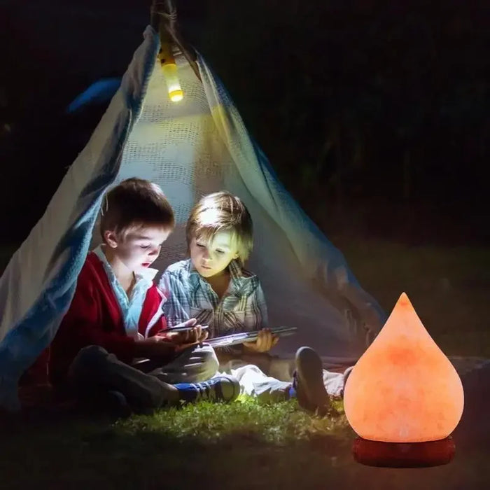 Himalayan Salt Lamp – Color-Changing LED with USB & Natural Air Purification