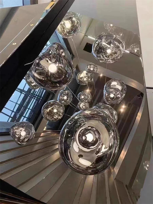 Modern Pendant Light – Energy-Saving LED Cord Fixture with Iron Finish - Samanta Factory