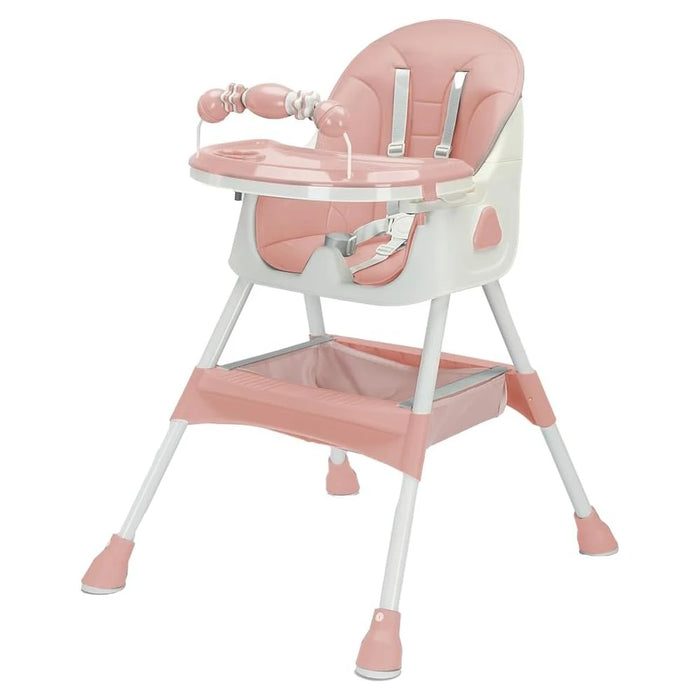 3-in-1 Baby High Chair – Adjustable Feeding Seat with Tray, Toddler & Kids Chair Conversion - Samanta Factory