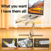 Foldable Laptop Stand 360°Rotation Notebook Table Aluminum Alloy Holder Portable Book Tablet Bracket with Heat Dissipation SF