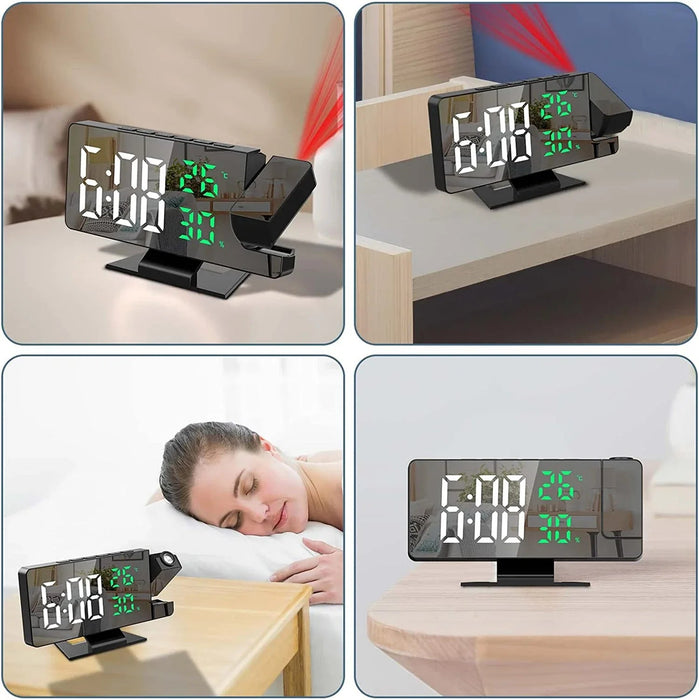LED Alarm Clock – Bold Digital Display & USB Powered SF