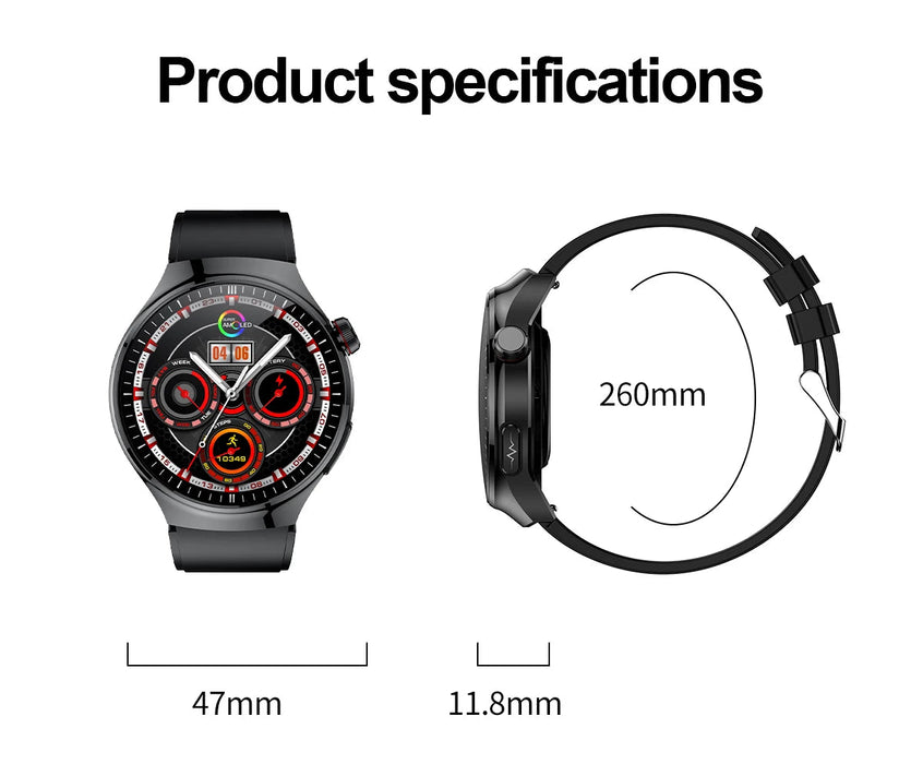Health Smartwatch – Advanced ECG & Body Composition Analysis SF