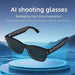 AI smart glasses with 4K camera, Bluetooth calling, and translation features