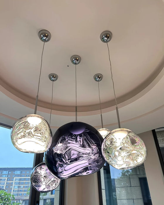 Smart Dimmable Pendant Light – Polished Chrome LED Cord Fixture - Samanta Factory