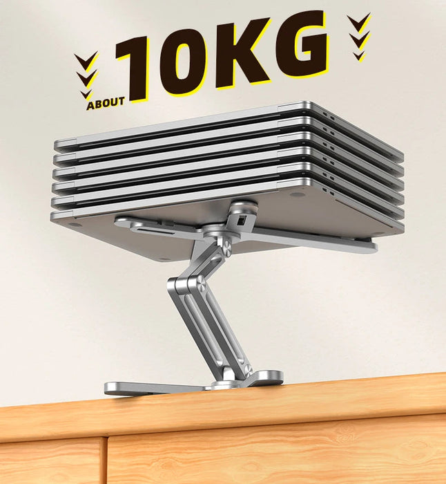 Foldable Laptop Stand 360°Rotation Notebook Table Aluminum Alloy Holder Portable Book Tablet Bracket with Heat Dissipation SF
