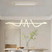 Contemporary Aluminum & Acrylic Pendant Chandelier with Adjustable Brightness & Remote - Samanta Factory