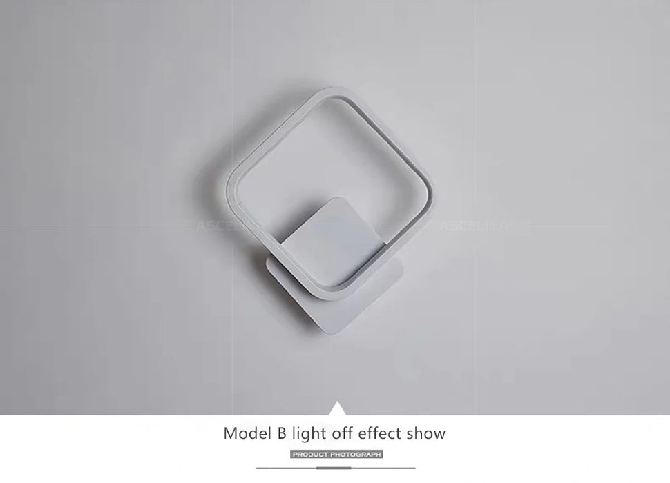 LED Wall Light – 3-Color Dimmable Lighting with Modern Minimalist Design