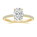 Sterling Silver Oval CZ Ring – Sparkling 3-Carat Simulated Diamond SF