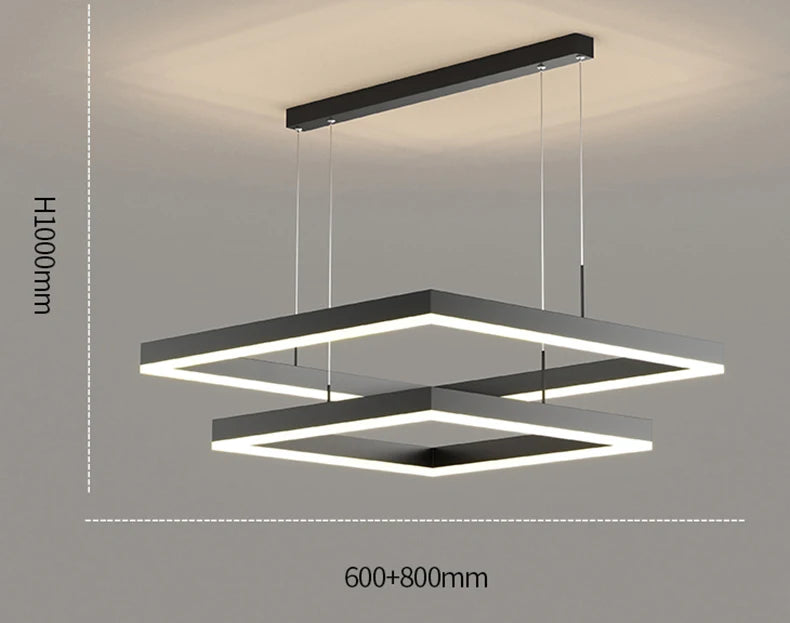 Modern LED Ring Pendant Light – Dimmable Multi-Color Ceiling Fixture for Living & Bedroom Spaces - Samanta Factory