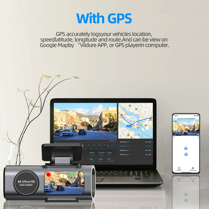 4K Dual Dash Cam – Ultra-Clear Front & Rear Recording Samanta Factory