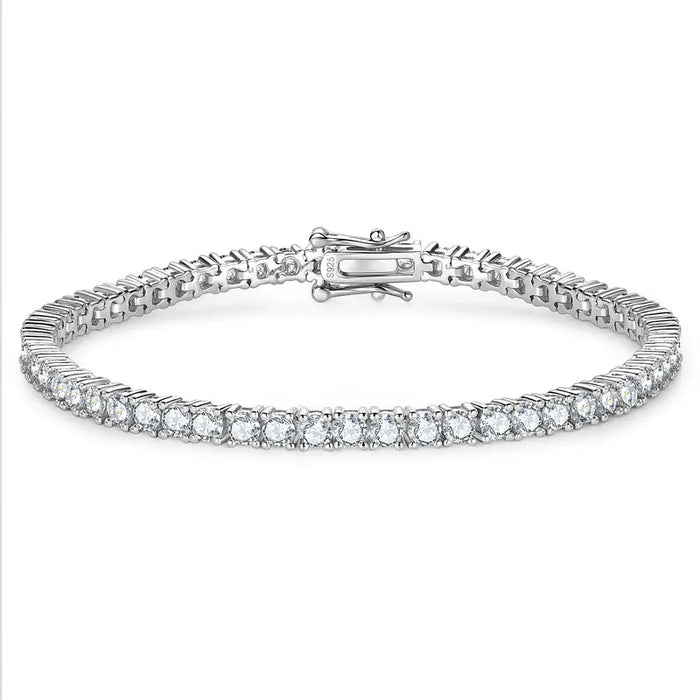 Luxury D Color Round Cut Bracelet for Men & Women - Samanta Factory