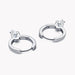 Moissanite Hoop Earrings – 1.0CT VVS1 D-E Color Sterling Silver SF