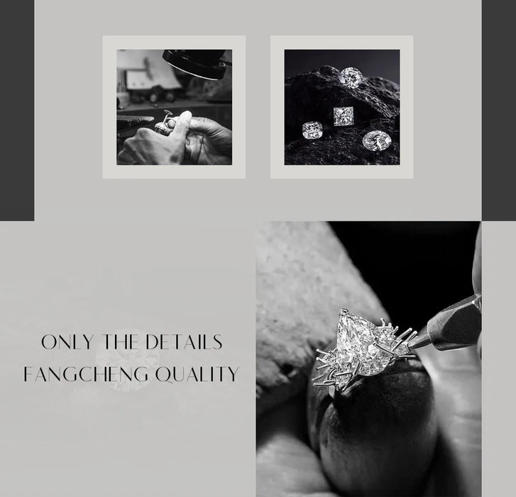 Moissanite Stud Earrings – 2ct D-Color Round Cut